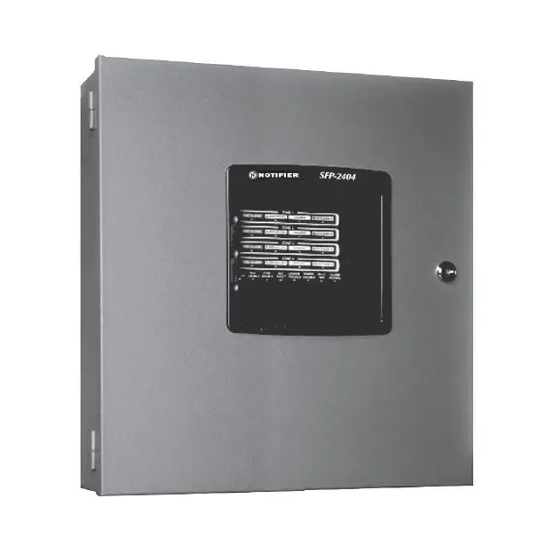 Conventional fire alarm control panel 2 & 4 zones (model SFP-2404 or equivalent)